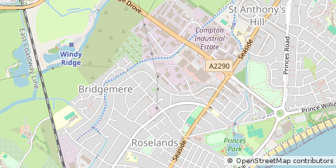 Map of Eastbourne, East Sussex