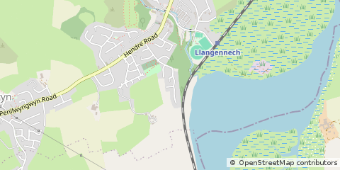 Map of Llanelli, Carmarthenshire