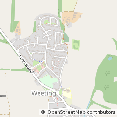Map of Weeting, Suffolk