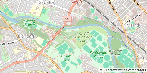 Map of Cardiff