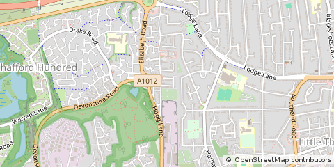 Map of Grays