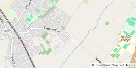 Map of Loughborough, Leicestershire