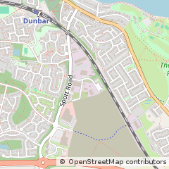 Map of Dunbar, East Lothian