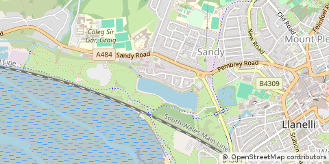 Map of Llanelli