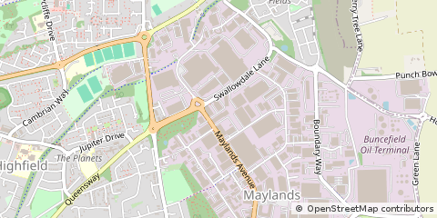 Map of Hemel Hempstead, Hertfordshire