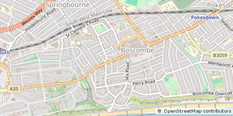 Map of Bournemouth