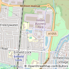 Map of Enfield, Middlesex