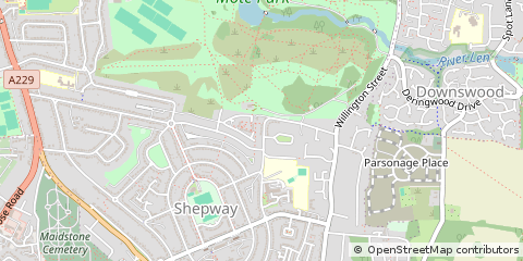 Map of Maidstone, Kent