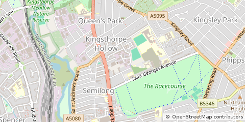 Map of Northampton