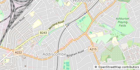 Map of Croydon