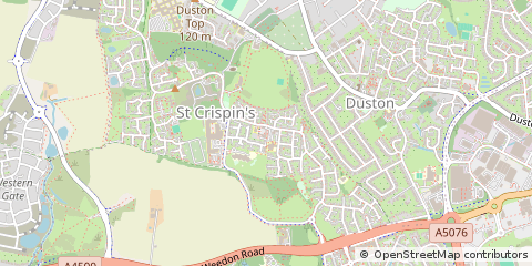 Map of Northampton, Northamptonshire