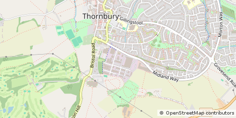 Map of Thornbury, Bristol