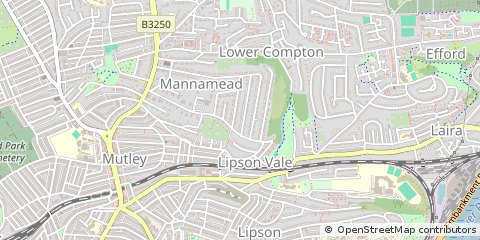 Map of Plymouth, Devon