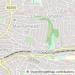 Map of Plymouth, Devon