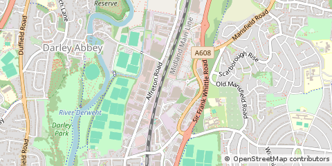 Map of Derby, Derbyshire