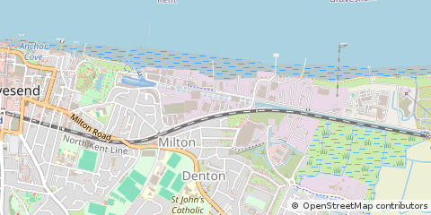 Map of Gravesend, Kent