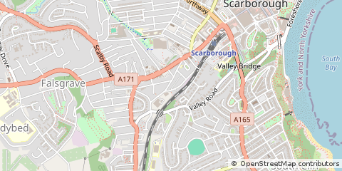 Map of Scarborough, North Yorkshire