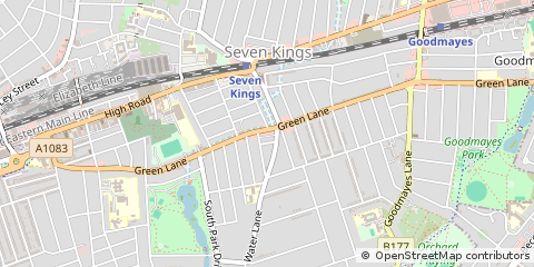 Map of Ilford, Essex