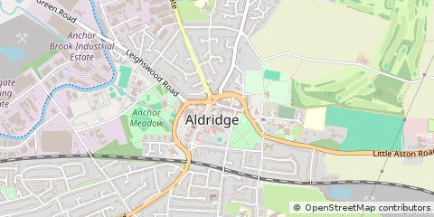 Map of Walsall, West Midlands