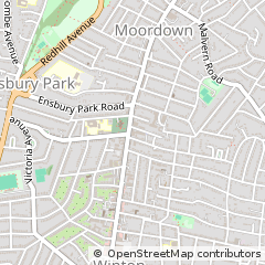 Map of Bournemouth, Dorset