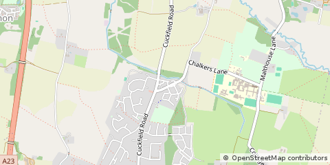Map of Hurstpierpoint, Sussex