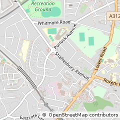 Map of South Harrow, Middlesex