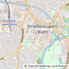 Map of Stratford-Upon-Avon, Warwickshire