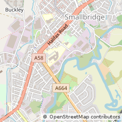 Map of Rochdale, Lancashire