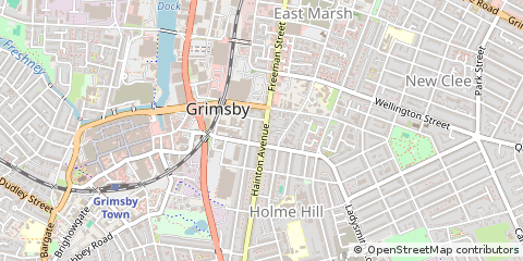 Map of Grimsby, North East Lincs