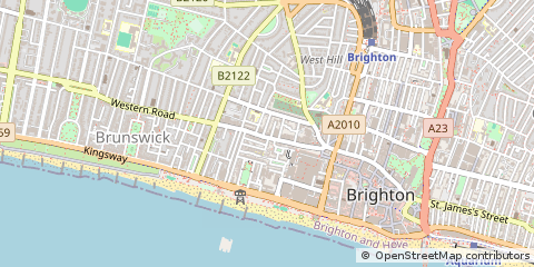 Map of Brighton, East Sussex