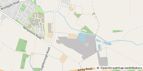 Map of Loughborough, Leicestershire