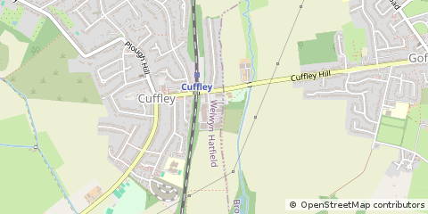 Map of Cuffley