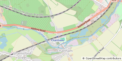 Map of Canterbury, Kent