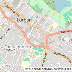 Map of Craigavon, County Armagh