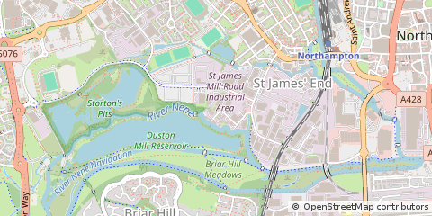 Map of Northampton, Northamptonshire