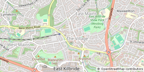 Map of East Kilbride