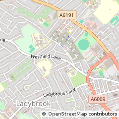 Map of Mansfield, Notts