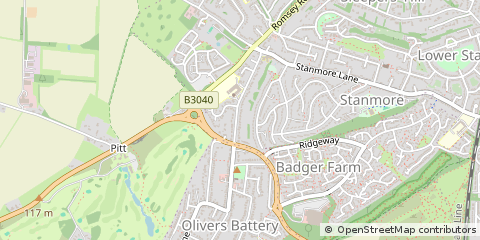 Map of Winchester