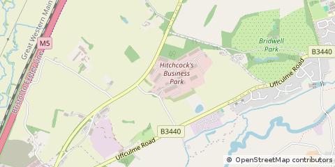 Map of Uffculme, Devon