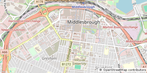 Map of Middlesbrough