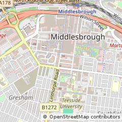 Map of Middlesbrough