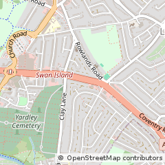 Map of Birmingham, West Midlands
