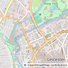 Map of Leicester, Leicestershire