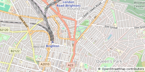 Map of Brighton, East Sussex