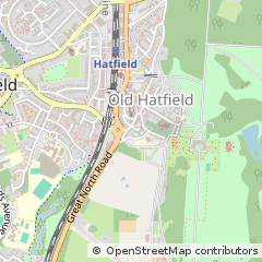 Map of Hatfield, Herts
