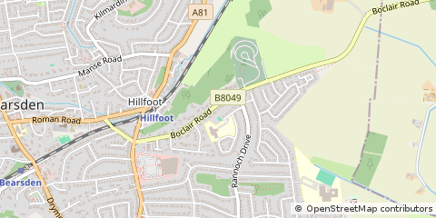 Map of East Dunbartonshire