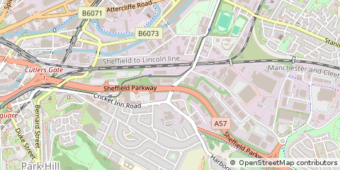 Map of Sheffield