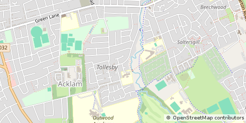 Map of Middlesbrough, Cleveland
