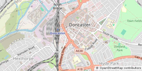 Map of South Yorkshire