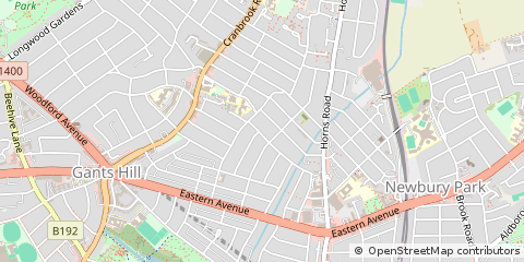 Map of Ilford